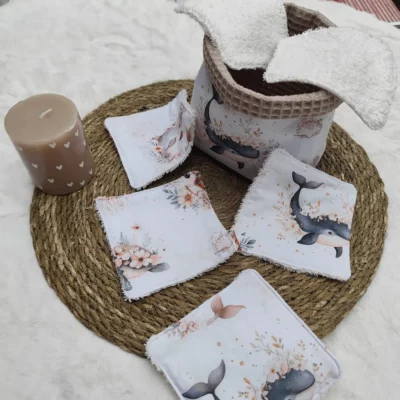 Panier lingettes Océan
