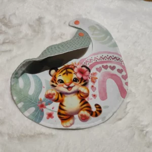 Bavoir Tigre Rose FB