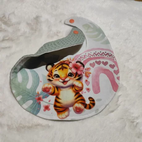 Bavoir Tigre Rose FB