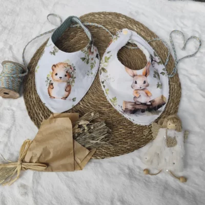 Bavoir bandana lot de 2