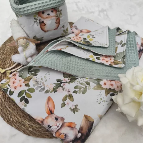 Lot panier et couverture création deco