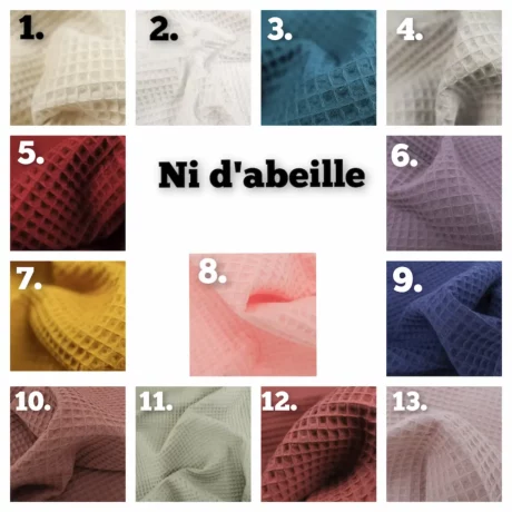 Nid d’abeille 1à13