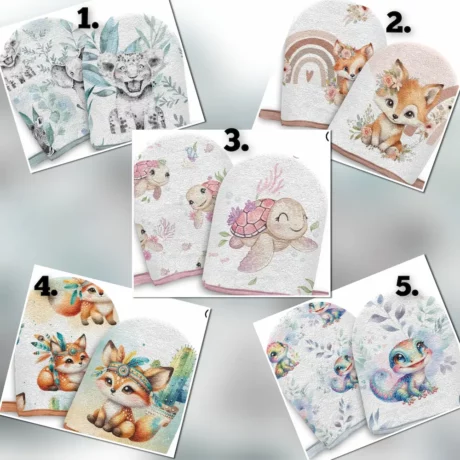 Gants de toilette 1à5
