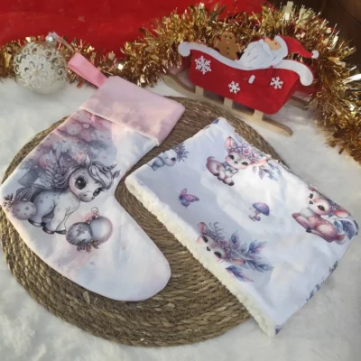 Chaussette et snood Noël