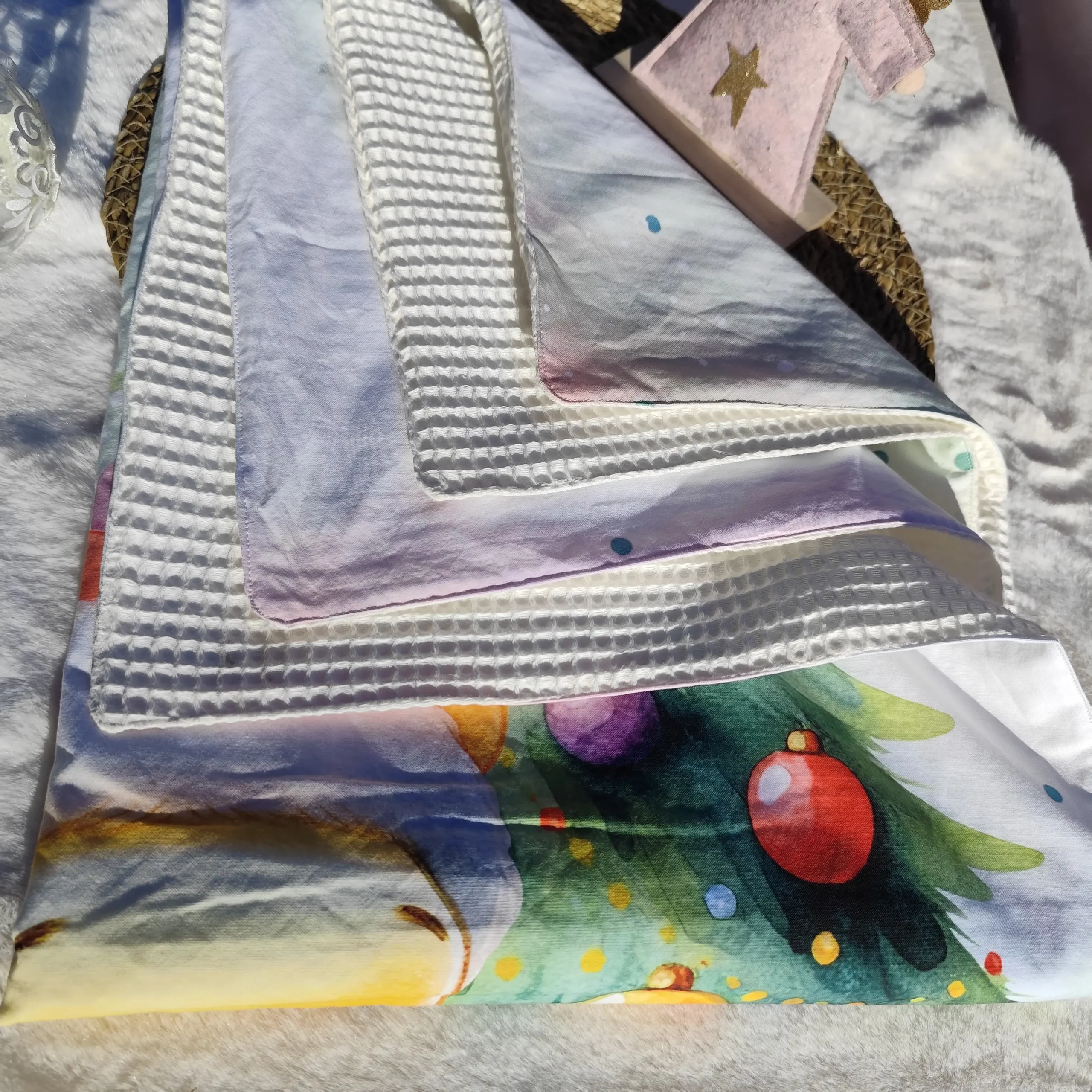 Couverture noel plié